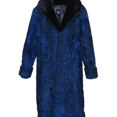 Parker Persian Lamb Fur Blue Coat webp