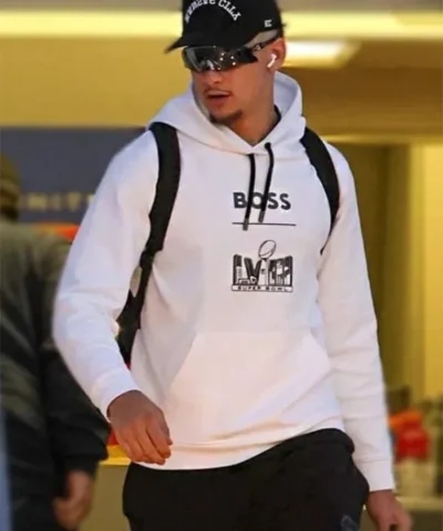 Boss X Nfl Super Bowl Lviii White Hoodie