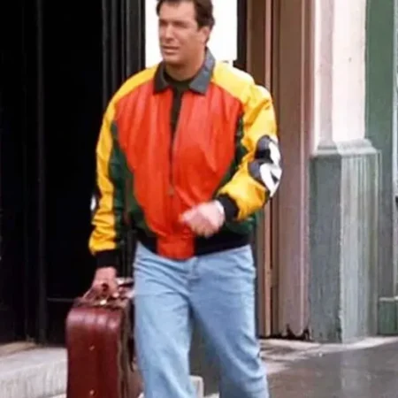 Patrick Warburton Seinfeld David Puddy 8 Ball Leather Jacket