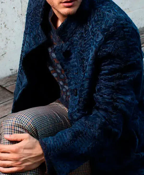 Persian Lamb Fur Blue Coat webp
