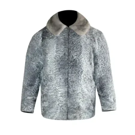 Persian Lamb Fur Broad Tail Grey Jacket webp