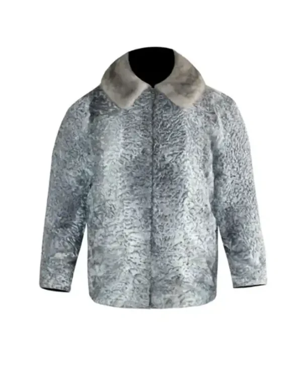 Persian Lamb Fur Broad Tail Grey Jacket webp