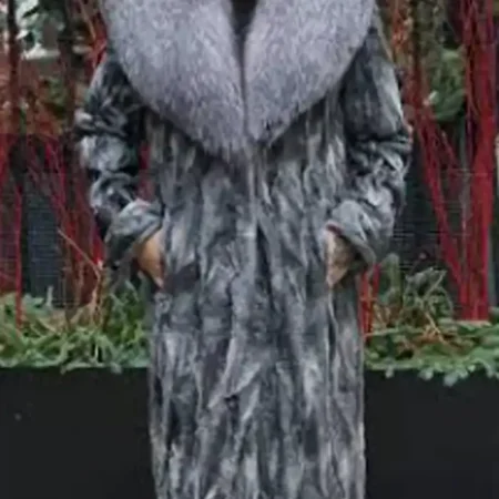 Persian Lamb Fur Grey Coat webp