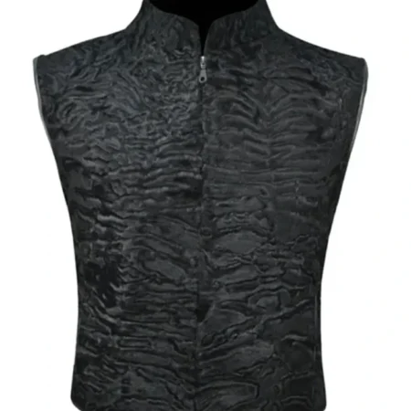 Persian Lamb Fur Winter Waistcoat Vest webp