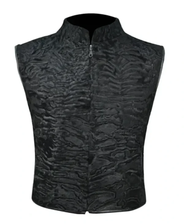 Persian Lamb Fur Winter Waistcoat Vest webp