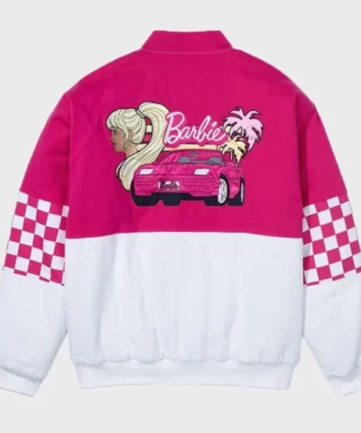 Pink Barbie Racer Motorcycle Jacket 600x600