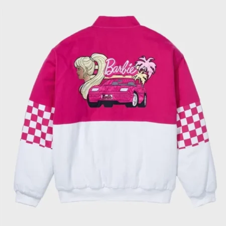 Pink Barbie Racer Motorcycle Jacket