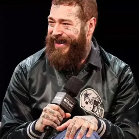 Post Malone Super Bowl Halftime Show Cowboys Varsity Jacket