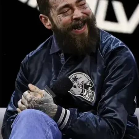Post Malone Super Bowl Halftime Show Cowboys Varsity Jacket For Men
