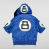 Purchase Unisex 8 Ball Multiple Colors Bomber Hooded Leather Jacket