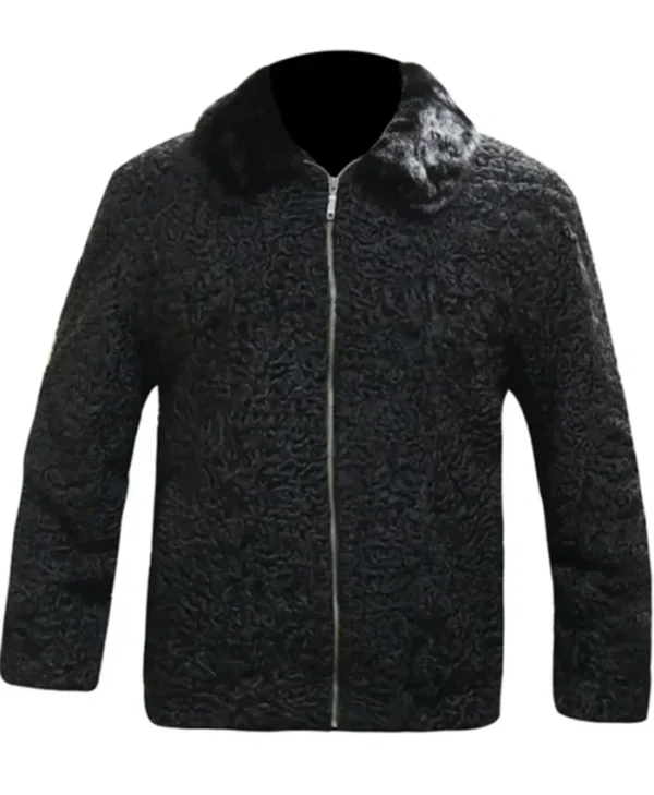 Real Karakul Persian Lamb Fur Winter Jacket webp