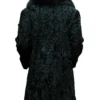 Real Persian Astrakhan Lamb Curly Fur Mid Length Black Coat For Mens.webp
