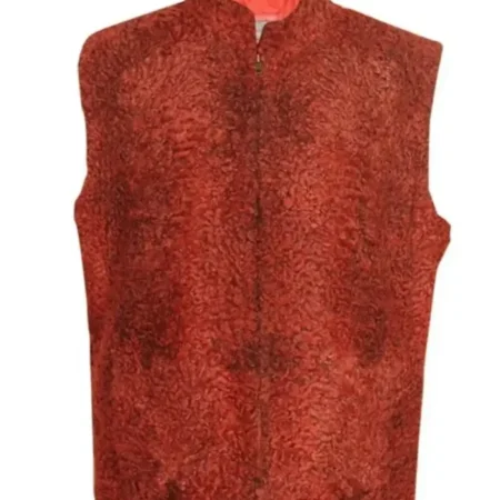 Real Sawarka Persian Lamb Fur Waistcoat Vest webp