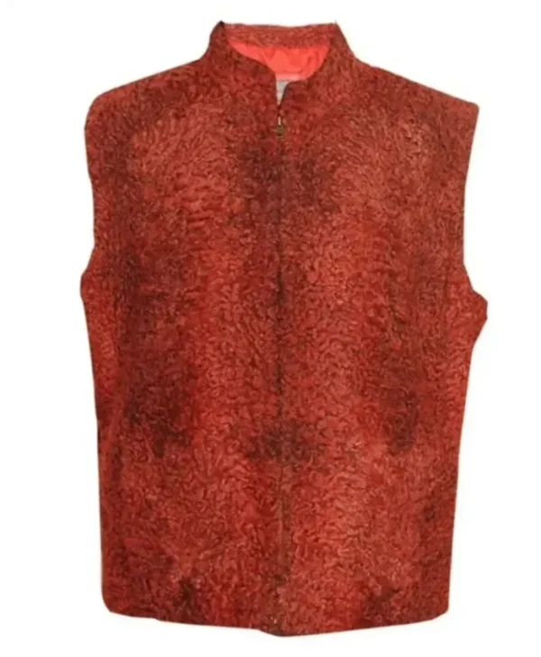 Real Sawarka Persian Lamb Fur Waistcoat Vest webp