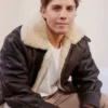 Road House 2024 Billy Shearling Brown Leather Jacket