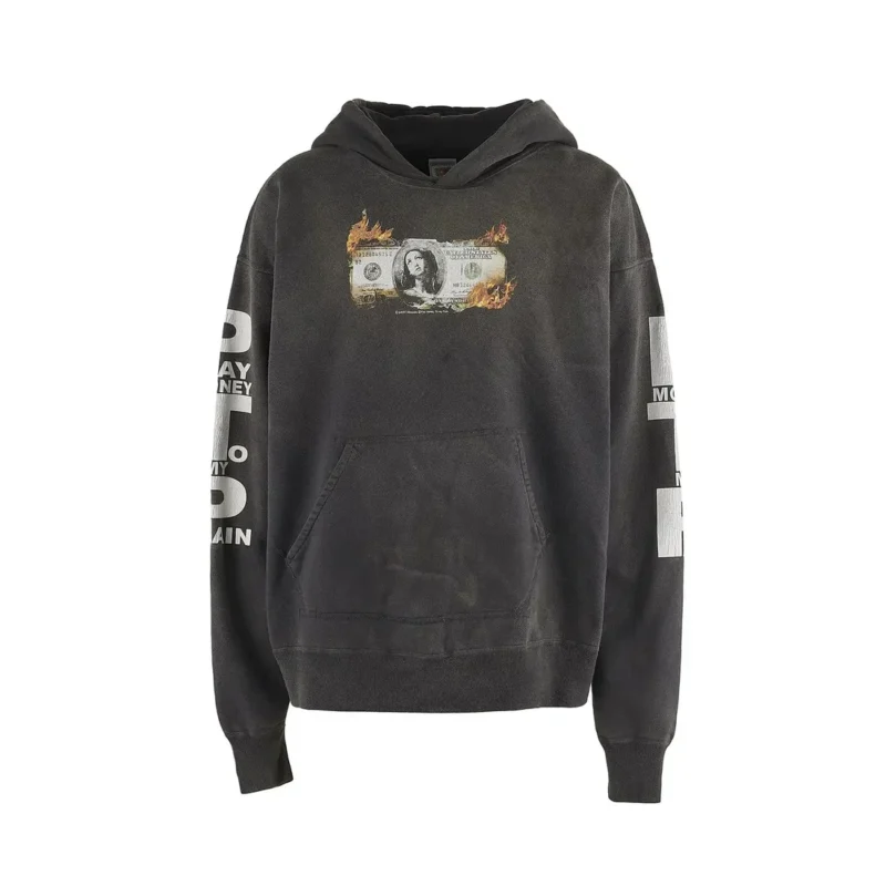 SAINT Mxxxxxx × PTP BRND MONEY Hoodie clear