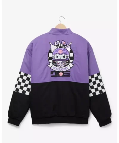 Sanrio Kuromi Checkered Racing Jacket Back