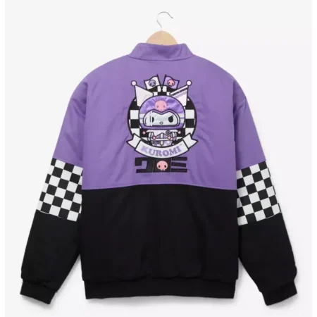 Sanrio Kuromi Checkered Racing Jacket Back