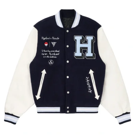 Shippuden Sasuke Varsity Navy Blue Jacket