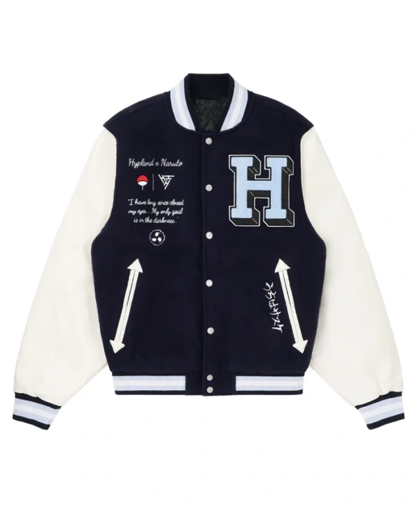 Shippuden Sasuke Varsity Navy Blue Jacket