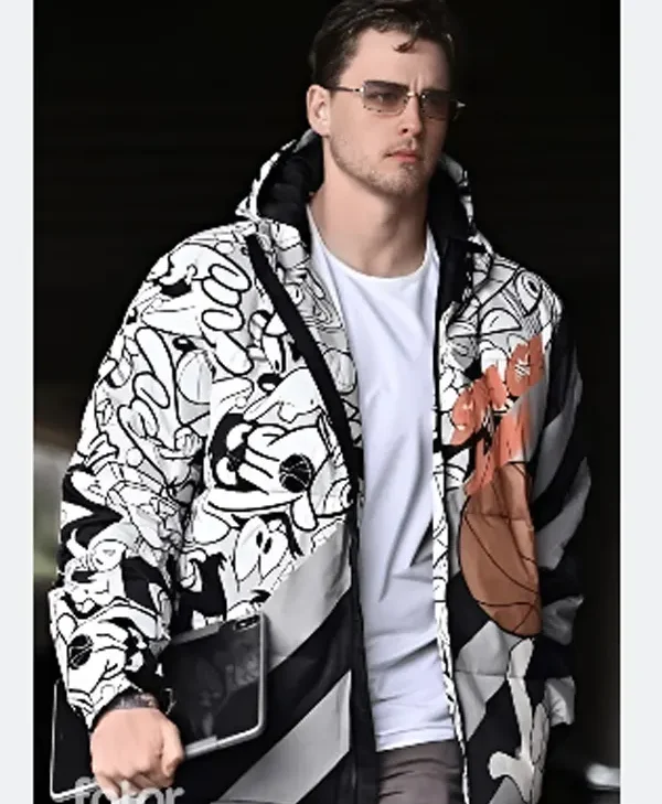 Shop Joe Burrow Goofy Print Puffer Jacket