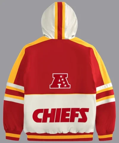 Shop Now Kansas City Chiefs Hooded Leather Jacket 600x729