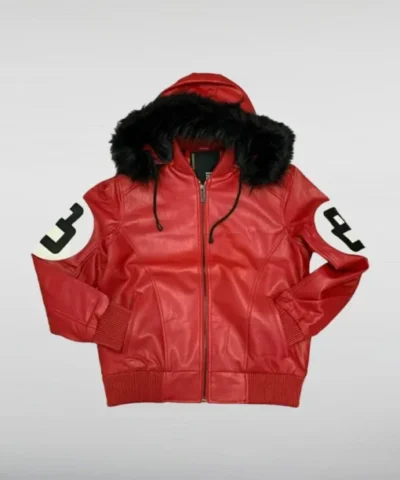 Shop Unisex 8 Ball Multiple Colors Bomber Hooded Leather Jacket 510x638