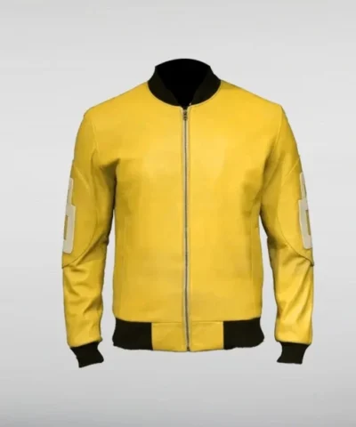 Shop Unisex 8 Ball Yellow Bomber Jacket 510x638