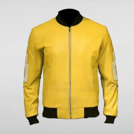 Shop Unisex 8 Ball Yellow Bomber Jacket