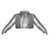 Silver Cropped Puffer Jacket 600x750