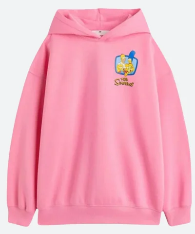 Simpson Pink Pullover Hoodie Front Image