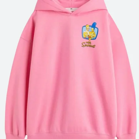 Simpson Pink Pullover Hoodie Front Image