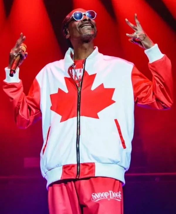 Snoop Dogg Cali to Canada Tour 2024 Canadian Flage Bomber Jacket