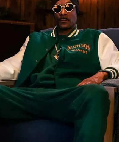 Snoop Dogg Death Row Records Green Paisley Varsity Jacket