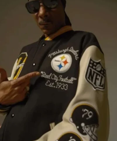 Snoop Dogg Pittsburgh Steelerser Varsity Jacket