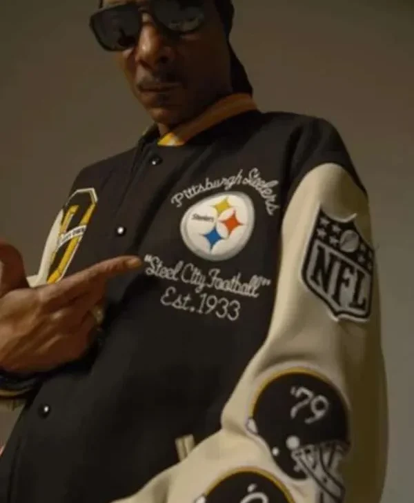 Snoop Dogg Pittsburgh Steelerser Varsity Jacket