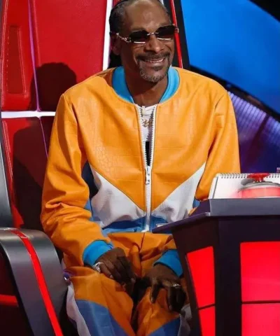 Snoop Dogg The Voice S26 Track Bomber Leather Jacket