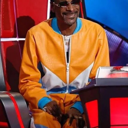 Snoop Dogg The Voice S26 Track Bomber Leather Jacket