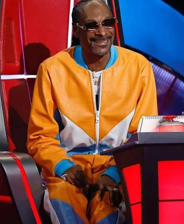 Snoop Dogg The Voice S26 Track Bomber Leather Jacket