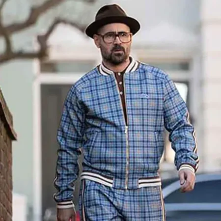 The Gentlemen Collin Farrel Blue Checked Tracksuit