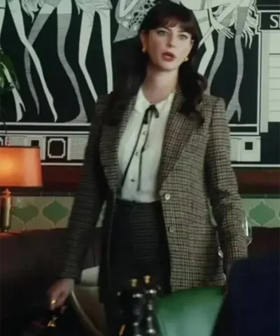The Gentlemen Kaya Scodelario Plaid Blazer