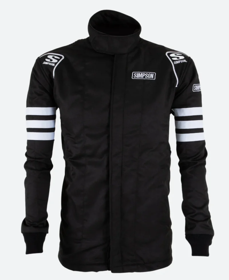The Simpsons Black Racing Jacket Front bImage