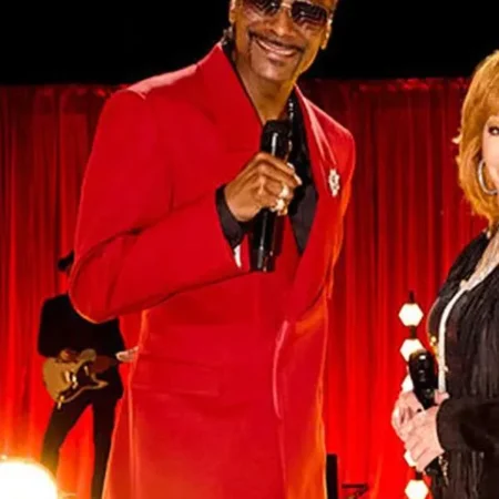 The Voice 2024 TV Show Snoop Dogg Red Blazer Coat