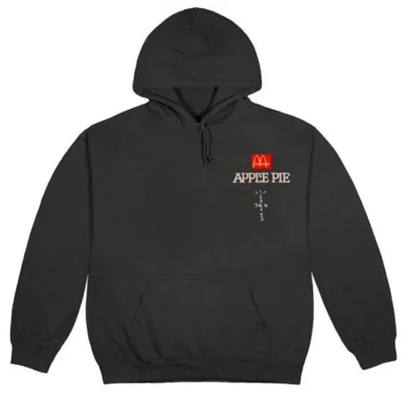 Travis Scott McDonald s Apple Pie Black Hoodie
