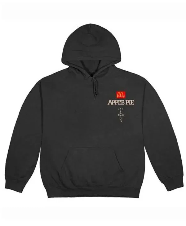 Travis Scott McDonald s Apple Pie Black Hoodie