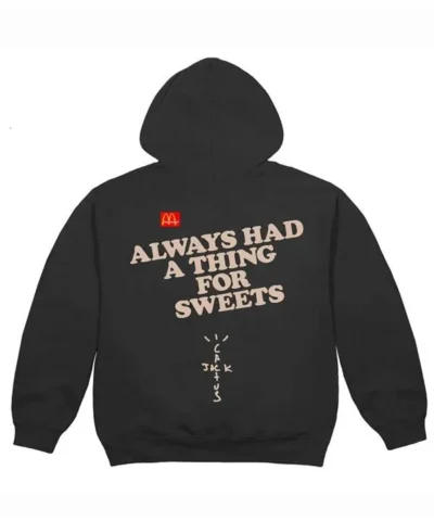Travis Scott McDonald’s Apple Pie Black Hoodie Back