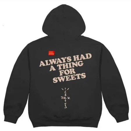Travis Scott McDonald s Apple Pie Black Hoodie Back