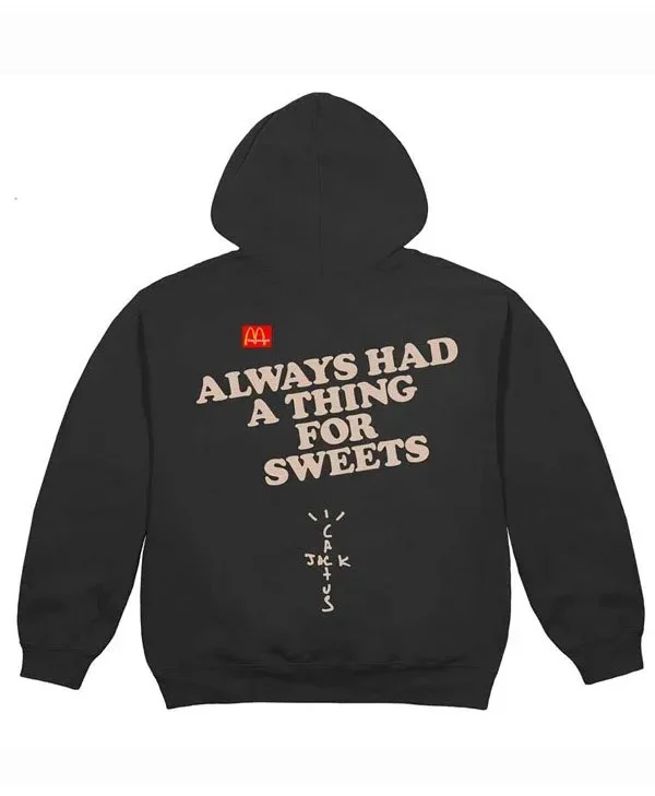 Travis Scott McDonald s Apple Pie Black Hoodie Back