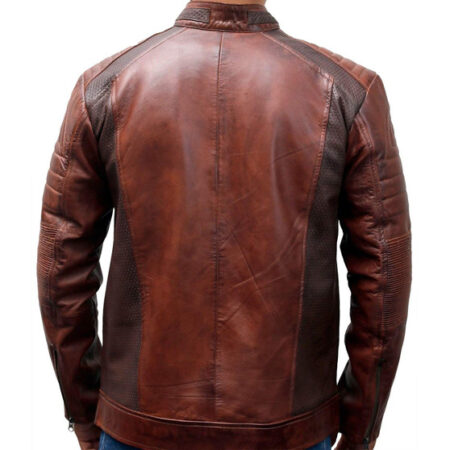 Vintage Cafe Racer Jacket Brown Riding Biker Leather 1 55627