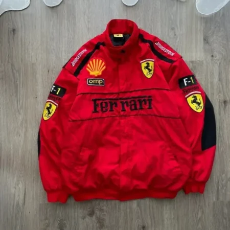 Vintage Ferrari Racing Red Jacket